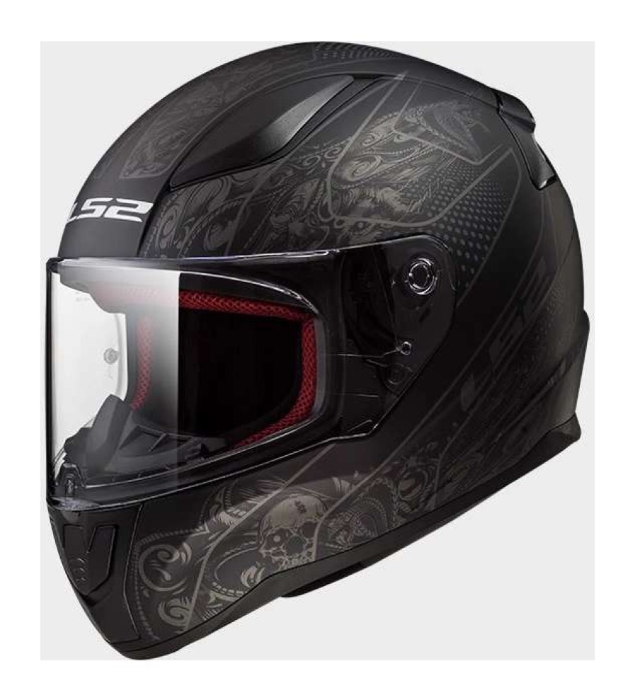 Full Face * | Ls2 Helmets Ls2 Rapid Crypt Helmet Matte Black