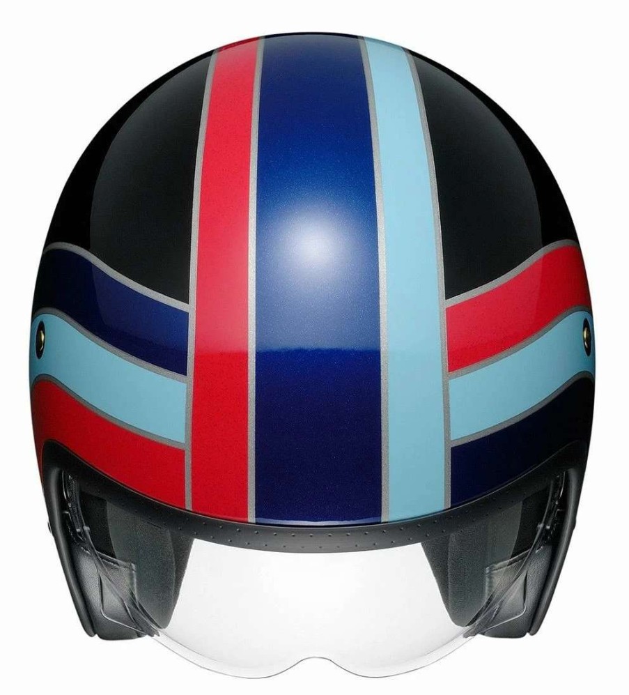 Open Face & 3/4 * | Shoei Helmets Shoei J·O Nostalgia Helmet Black/Blue/Red