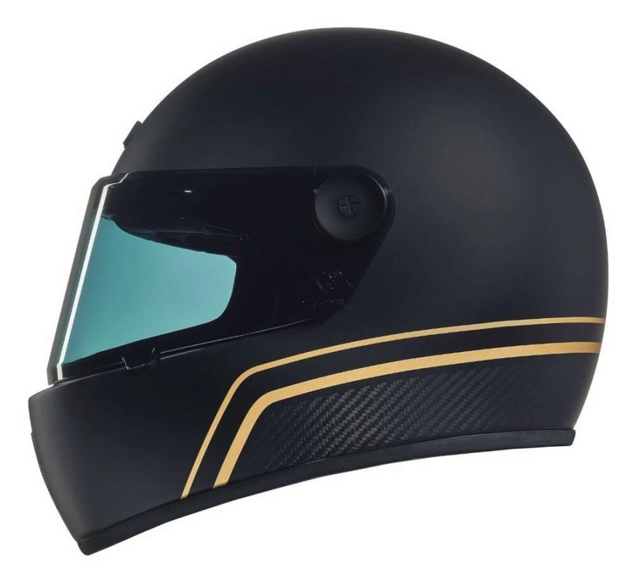 Full Face * | Nexx Helmets Nexx Xg100 Giant Slayer Racer Carbon Helmet Black/Gold