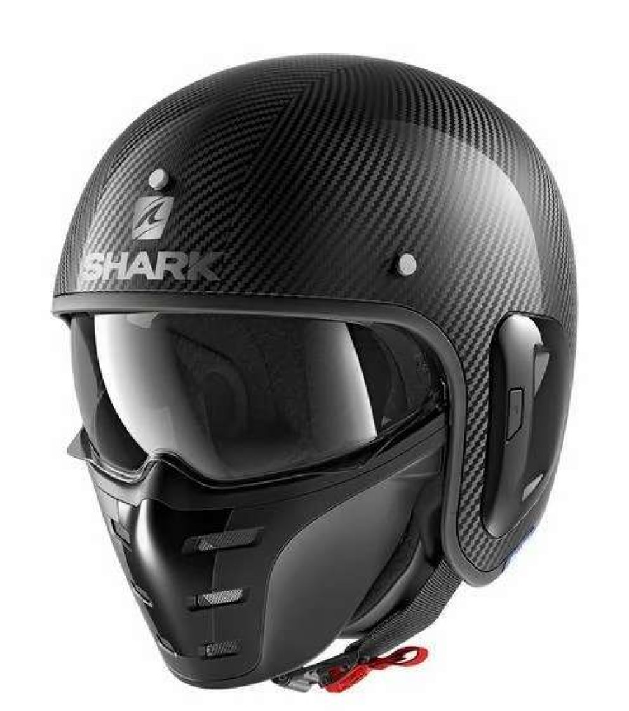 Open Face & 3/4 * | Shark Helmets Shark S-Drak 2 Carbon Helmet Silver/Black